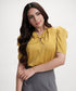 Satin Short Sleeve Top
